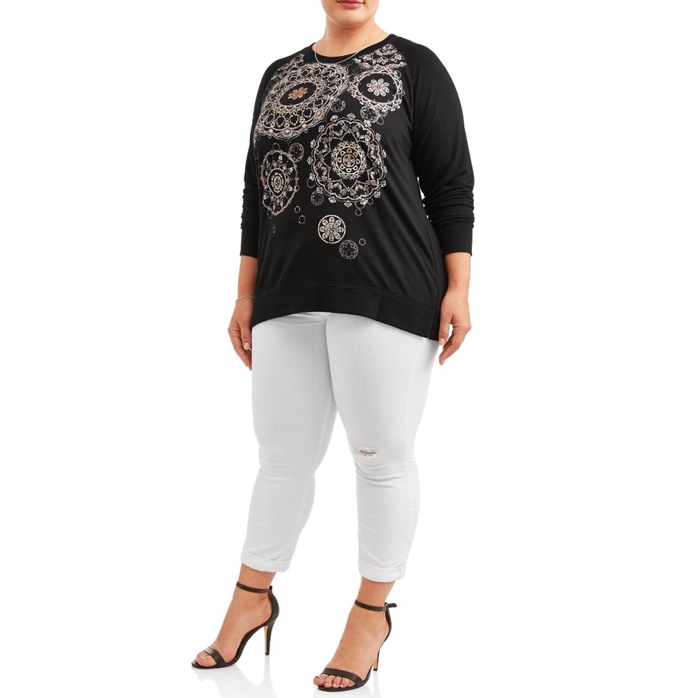 Raglan Top, Black
